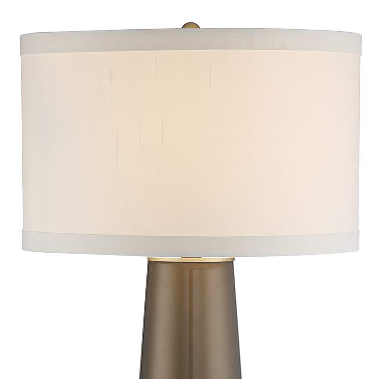 Image 5 Possini Euro Design Column 36 inch High Dark Gold Tall Glass Table Lamp more views