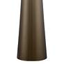 Possini Euro Design Column 36" High Dark Gold Tall Glass Table Lamp in scene
