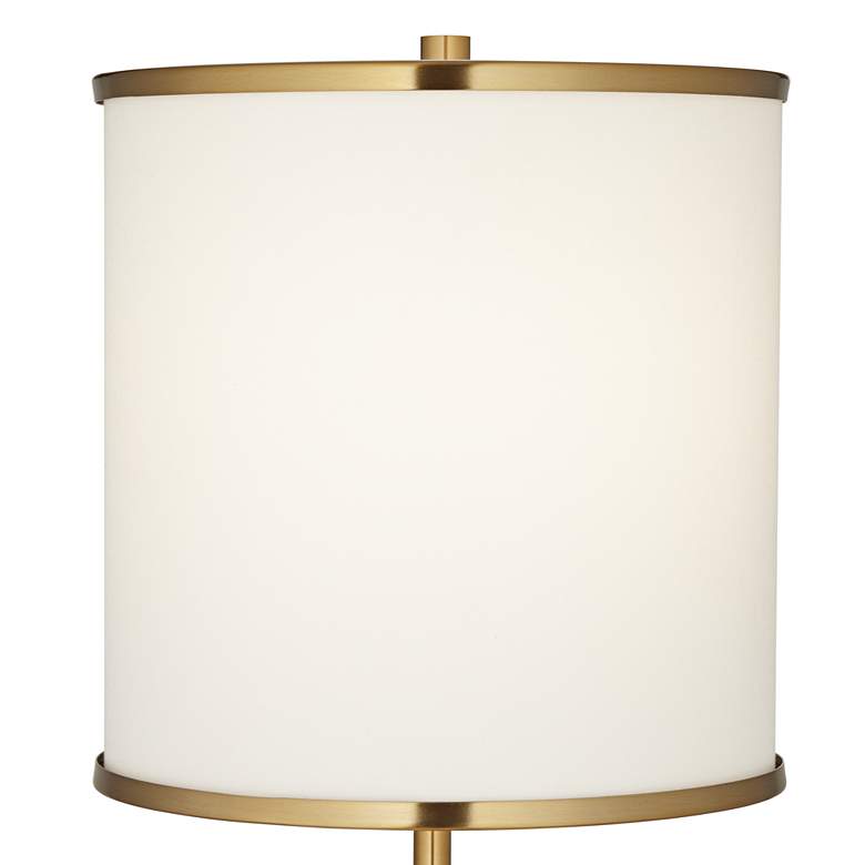 Image 4 Possini Euro Design Dane 36" Gold Buffet Table Lamp with Night Light more views