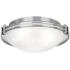Possini Euro Design Deco 16 3/4" Wide Brushed Nickel Ceiling Fixture
