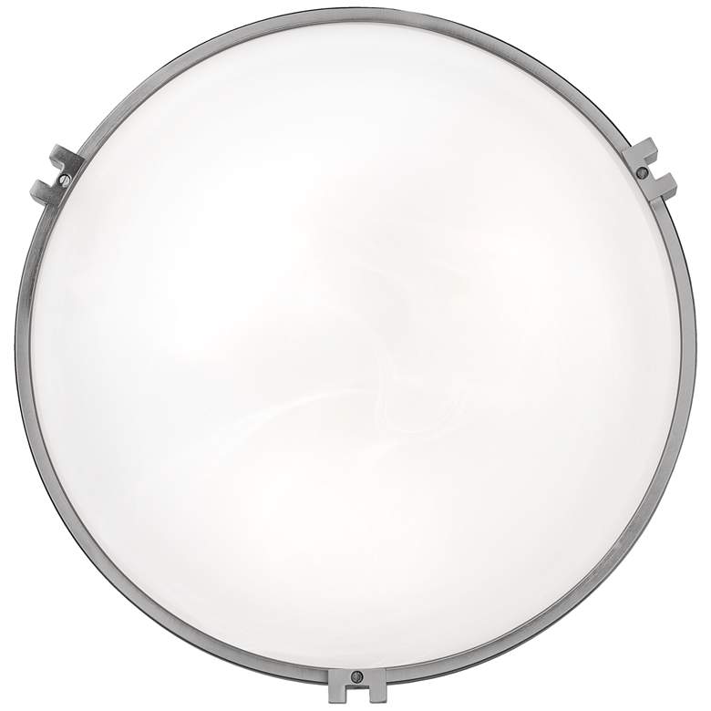 Image 6 Possini Euro Design Deco 16 3/4" Wide Brushed Nickel Ceiling Fixture more views