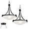Possini Euro Design Deco Bronze Double Multi Light Pendant