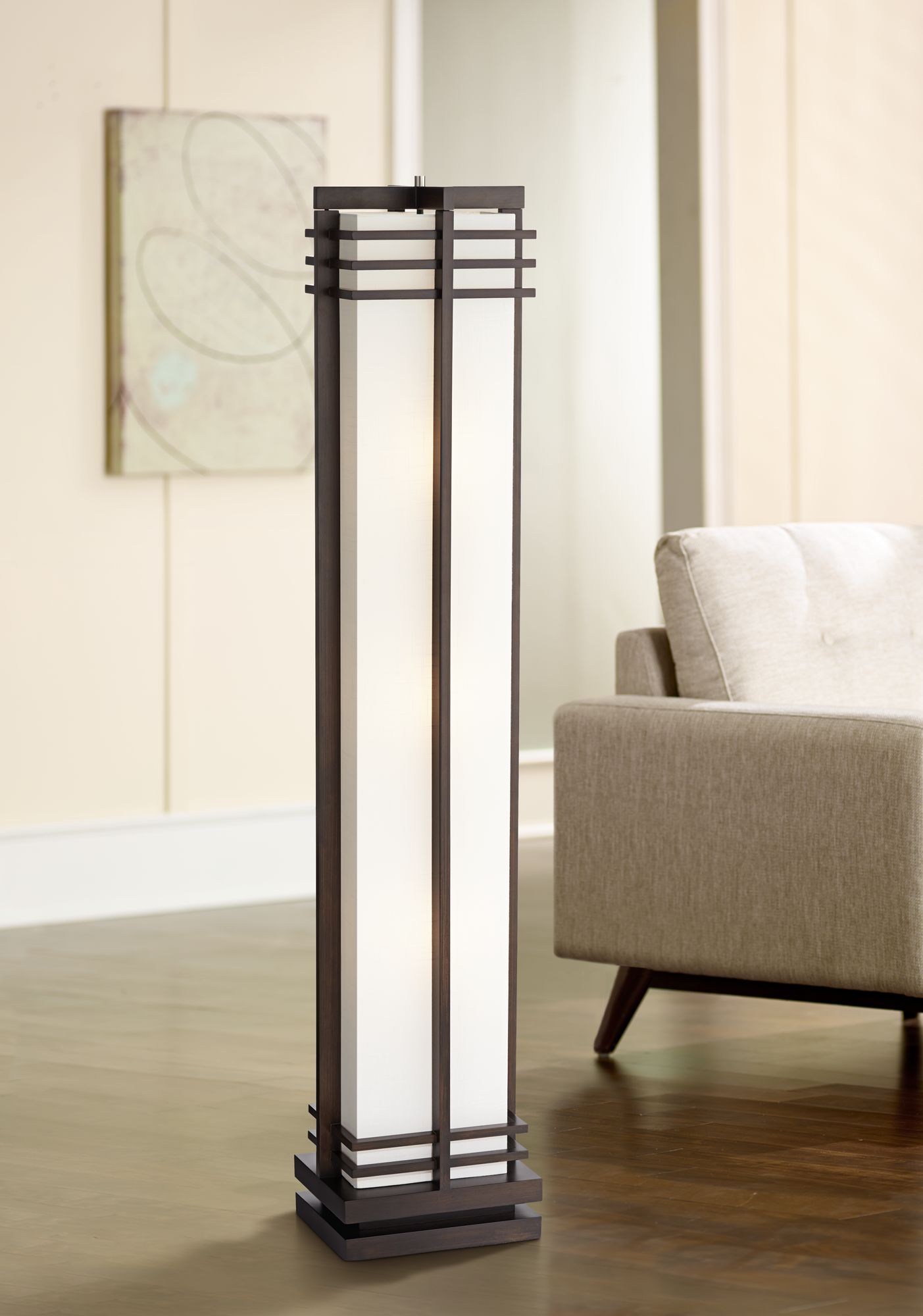 contemporary column floor lamps