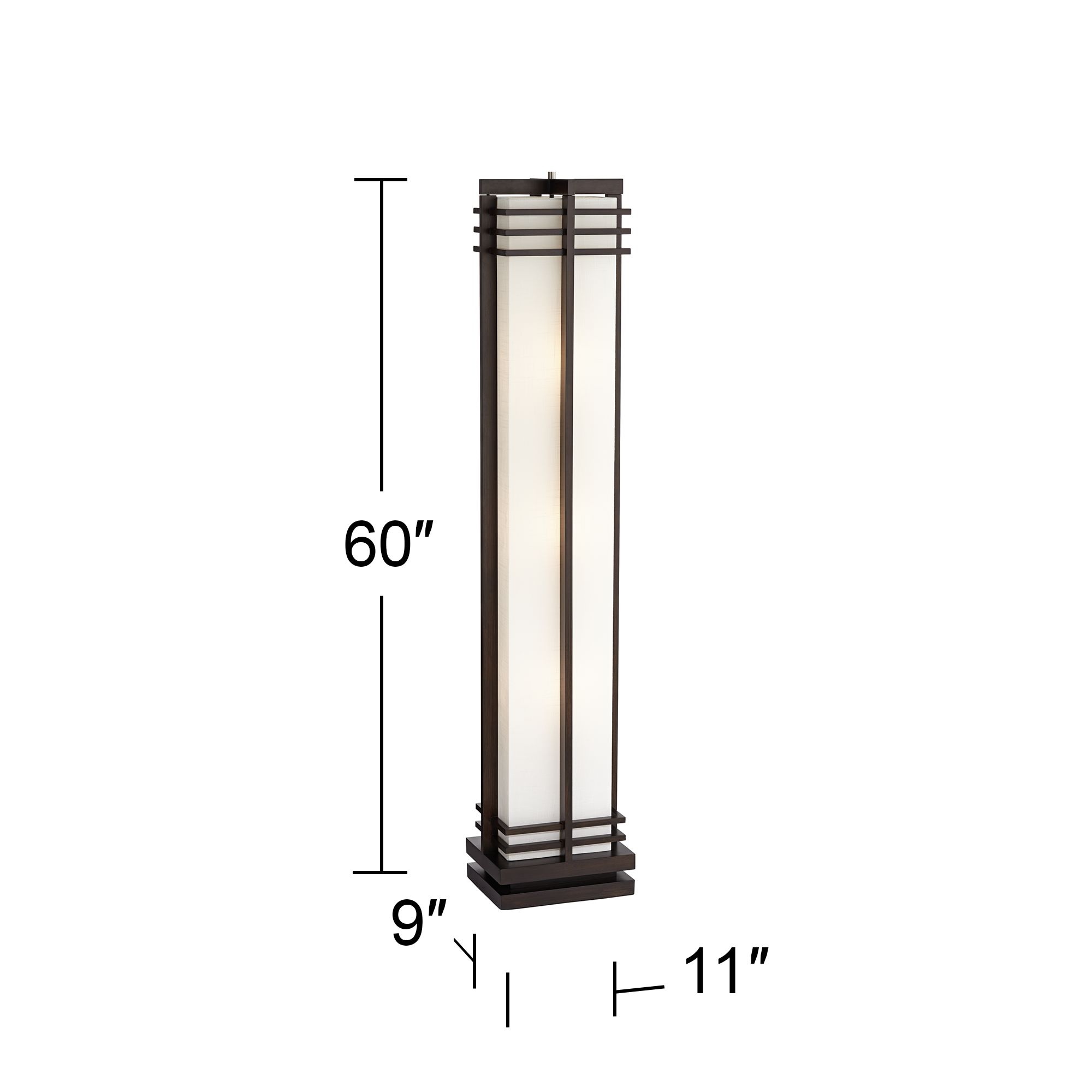 possini euro design deco style column floor lamp