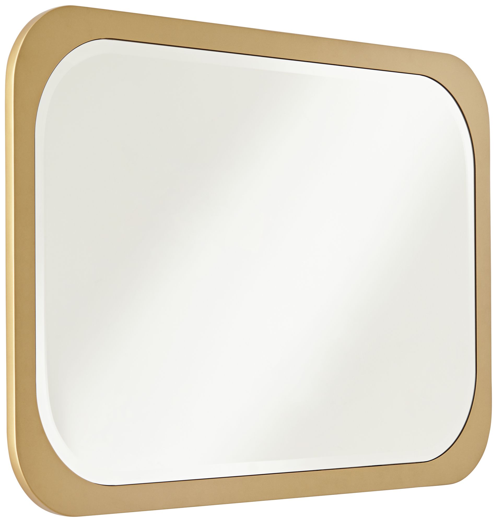 Possini Euro Design Devonshire Gold 28" x 42" Rect. Wall Mirror in scene