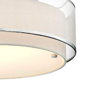 Image3 of Possini Euro Design Double Organza 16" Wide Ceiling Light more views