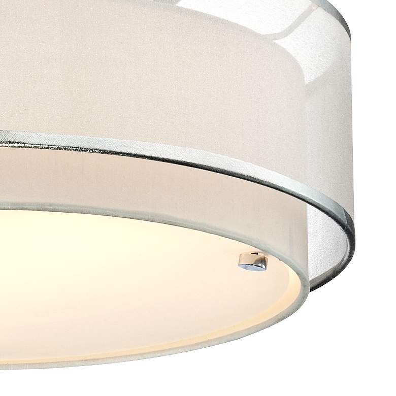 Possini Euro Design Double Organza 16&quot; Wide Ceiling Light more views