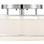 Possini Euro Design Double Organza 16" Wide Ceiling Light