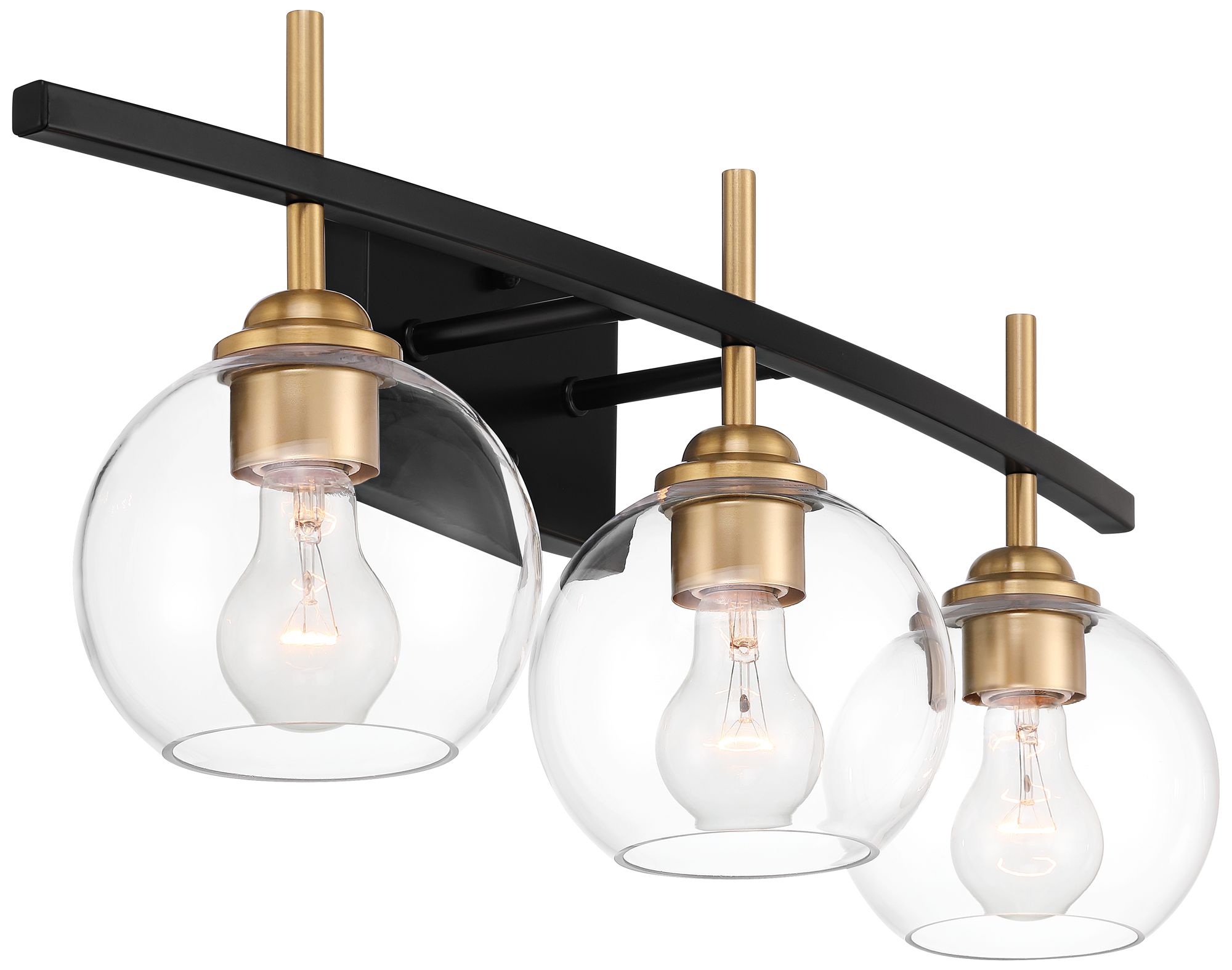 Watch A Video About the Duka 3 Light Black and Gold Bath Light