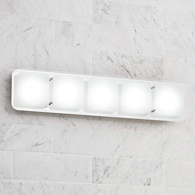 Image 1 Possini Euro Design Elin 25 inch Wide LED Bath Light