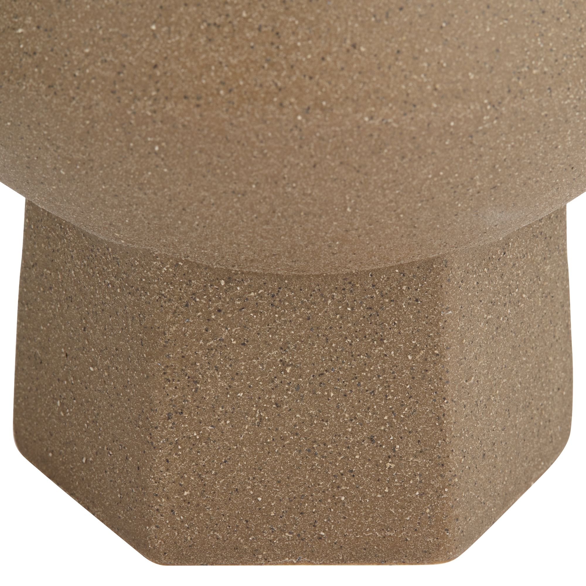 Image 5 Possini Euro Design Emery 7 3/4"H Brown Modern Ceramic Hexagonal Vase more views