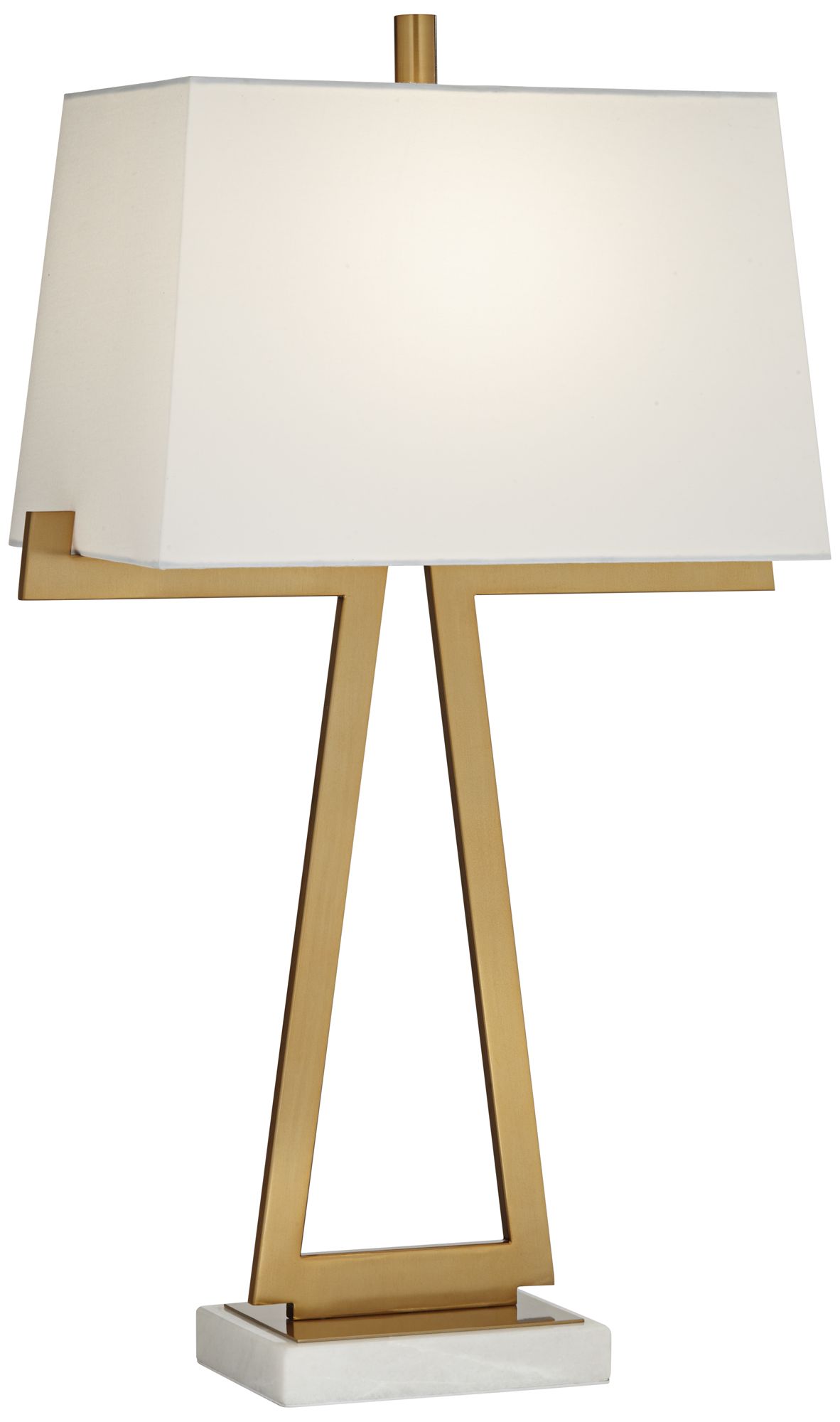 Possini Euro Design Erin Gold Table Lamp with Marble 491N1 Lamps Plus