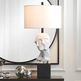 Image2 of Possini Euro Design Faces Statue Modern Table Lamp