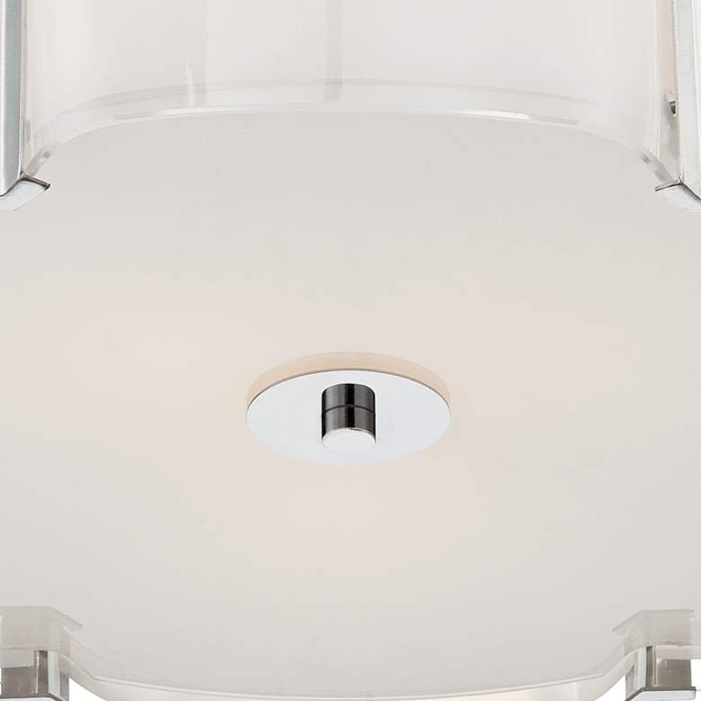 Image 3 Possini Euro Design Flair 16 3/4 inch Wide Chrome Ceiling Light more views