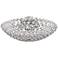 Possini Euro Design Geneva 16" Wide Crystal Ceiling Light