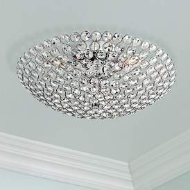 Image1 of Possini Euro Design Geneva 16" Wide Crystal Ceiling Light