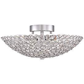 Image3 of Possini Euro Design Geneva 16" Wide Crystal Ceiling Light more views