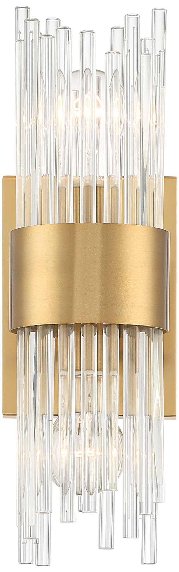 Image 5 Possini Euro Design Gillery 15 1/2" High Warm Antique Brass Sconce more views