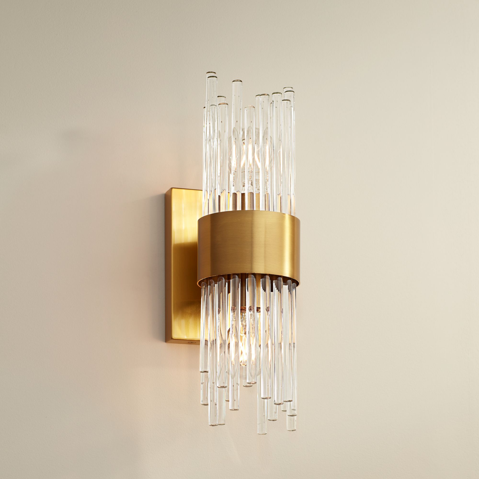 Watch A Video About the Stiffel Gillery Warm Antique Brass Wall Sconce