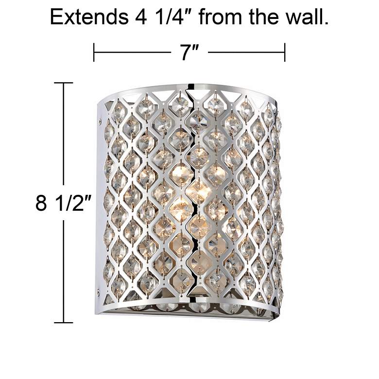Image 6 Possini Euro Design Glitz 8 1/2 inch High Pocket Wall Sconce more views