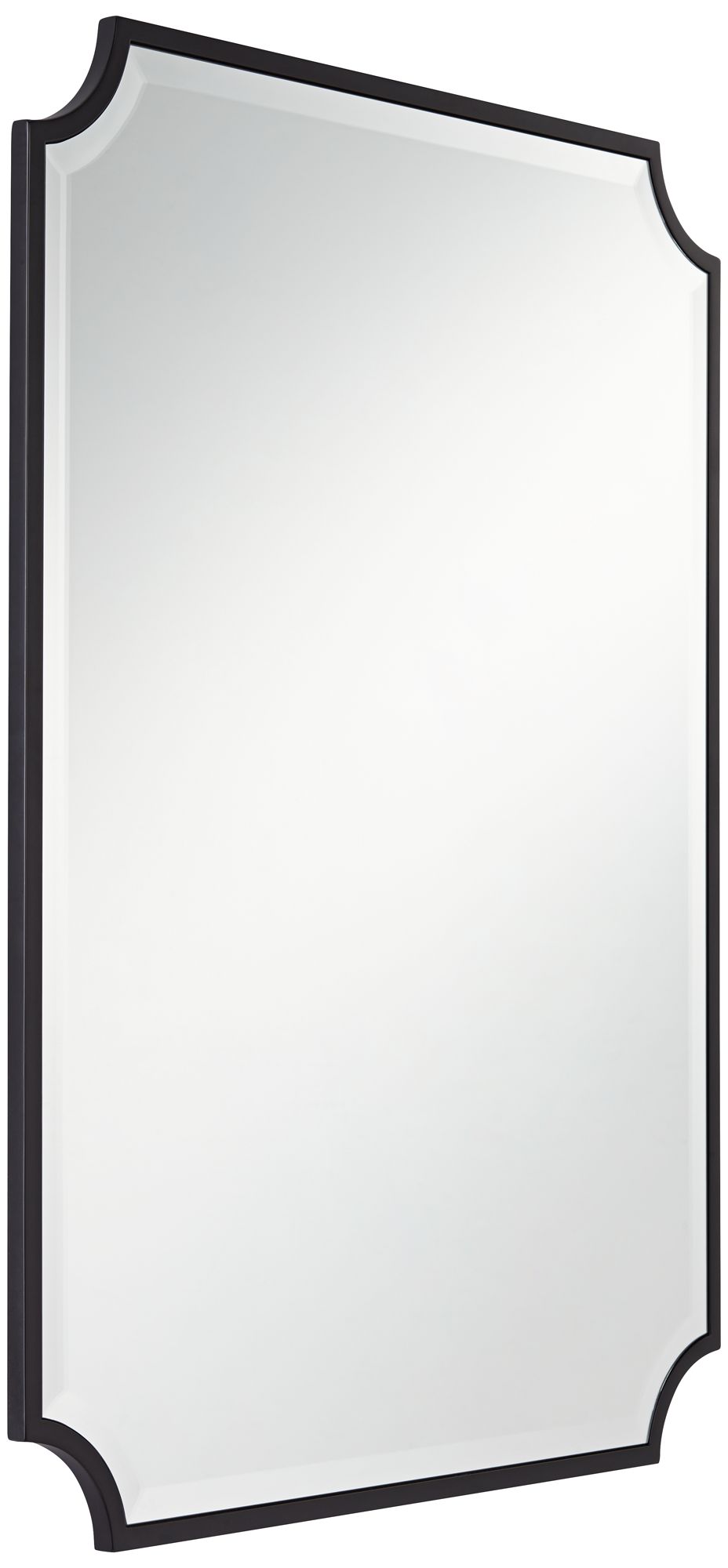 Image 6 Possini Euro Design Jacinda 30" x 40" Cut Edge Black Wall Mirror more views
