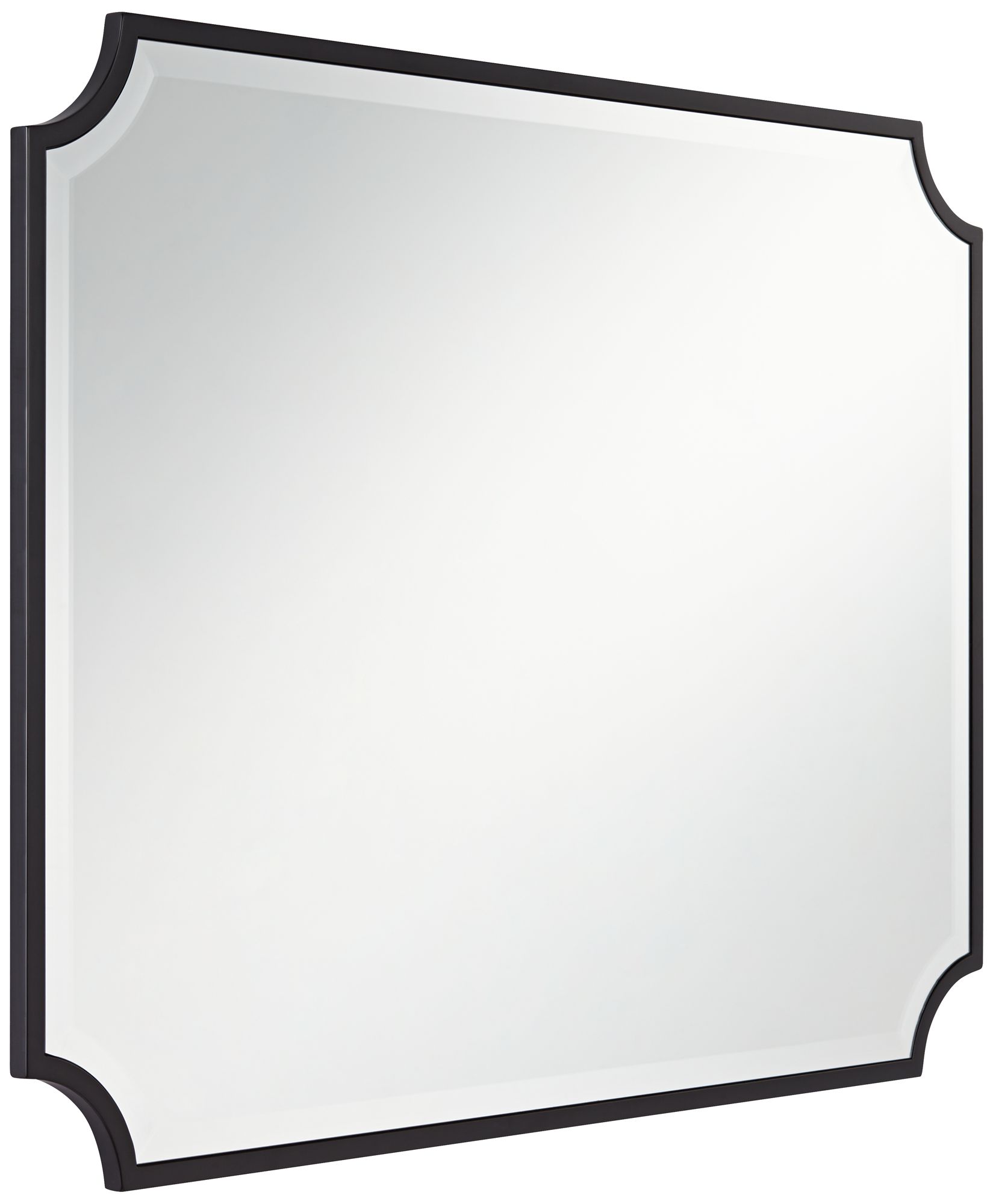 Image 7 Possini Euro Design Jacinda 30" x 40" Cut Edge Black Wall Mirror more views