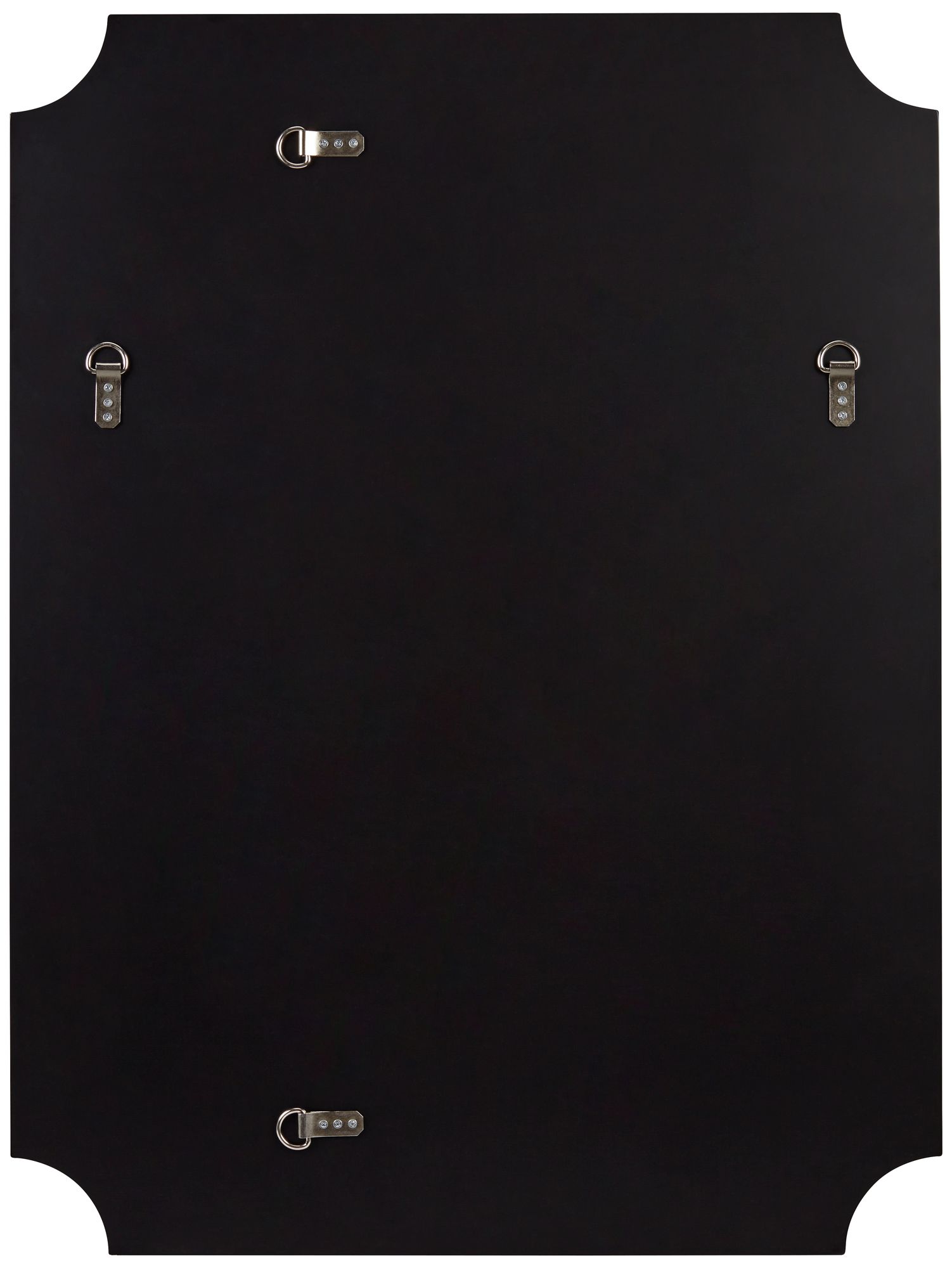 Possini Euro Design Jacinda 30" x 40" Cut Edge Black Wall Mirror