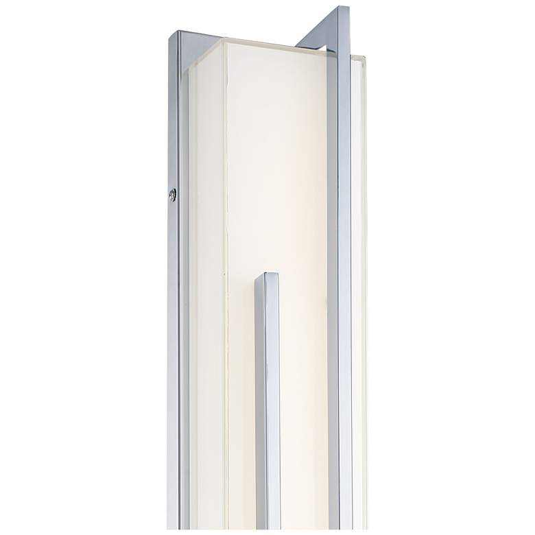 Image 4 Possini Euro Design Jada 33 3/4" Wide Chrome LED Bath Light more views