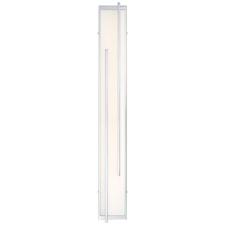 Image 5 Possini Euro Design Jada 33 3/4" Wide Chrome LED Bath Light more views