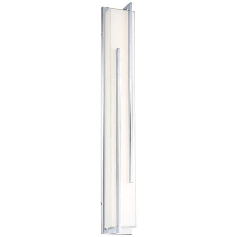 Image 6 Possini Euro Design Jada 33 3/4" Wide Chrome LED Bath Light more views