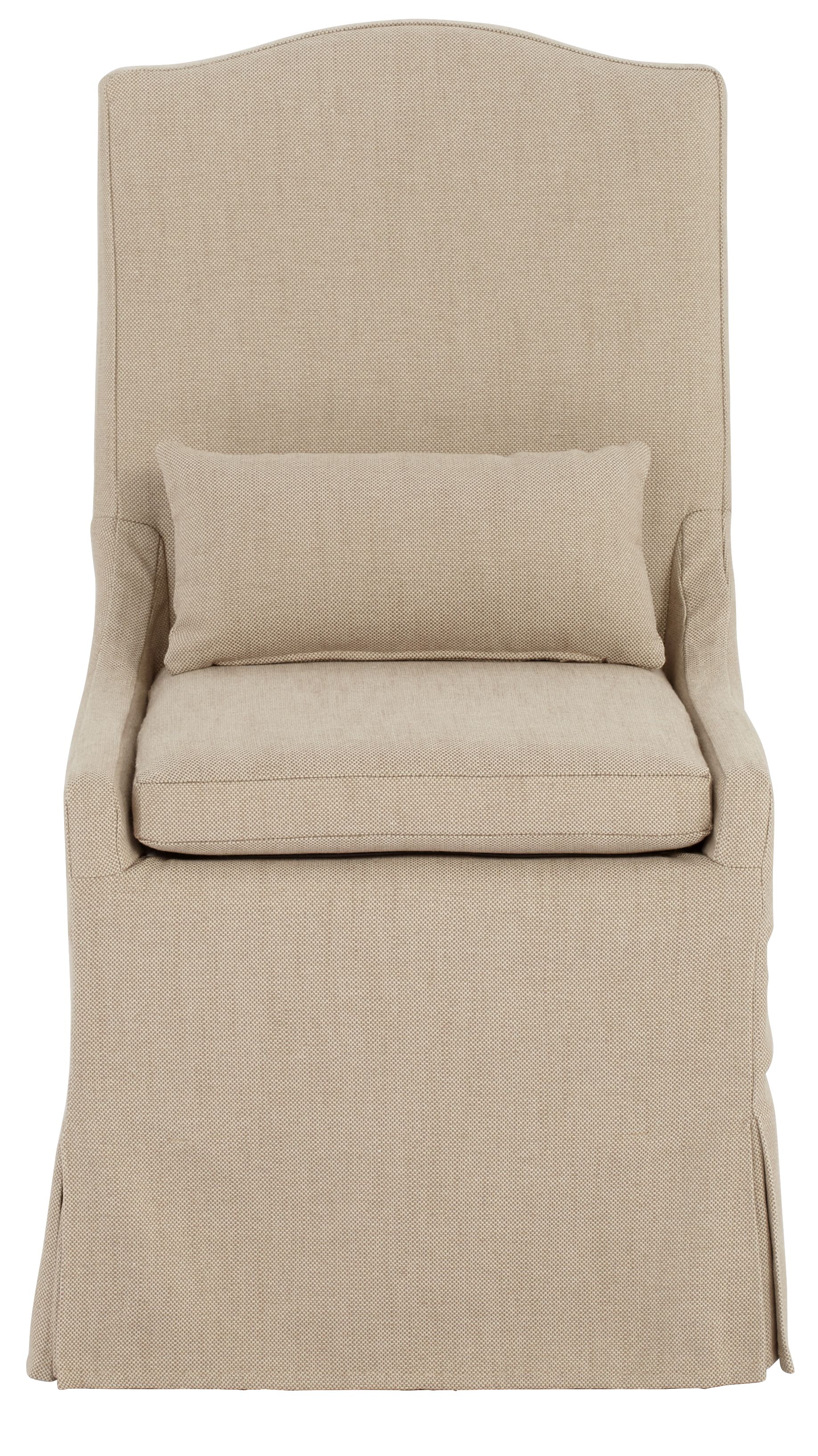 Image 4 Possini Euro Design Juliete Hamlet Pebble Slipcover Dining Chair more views