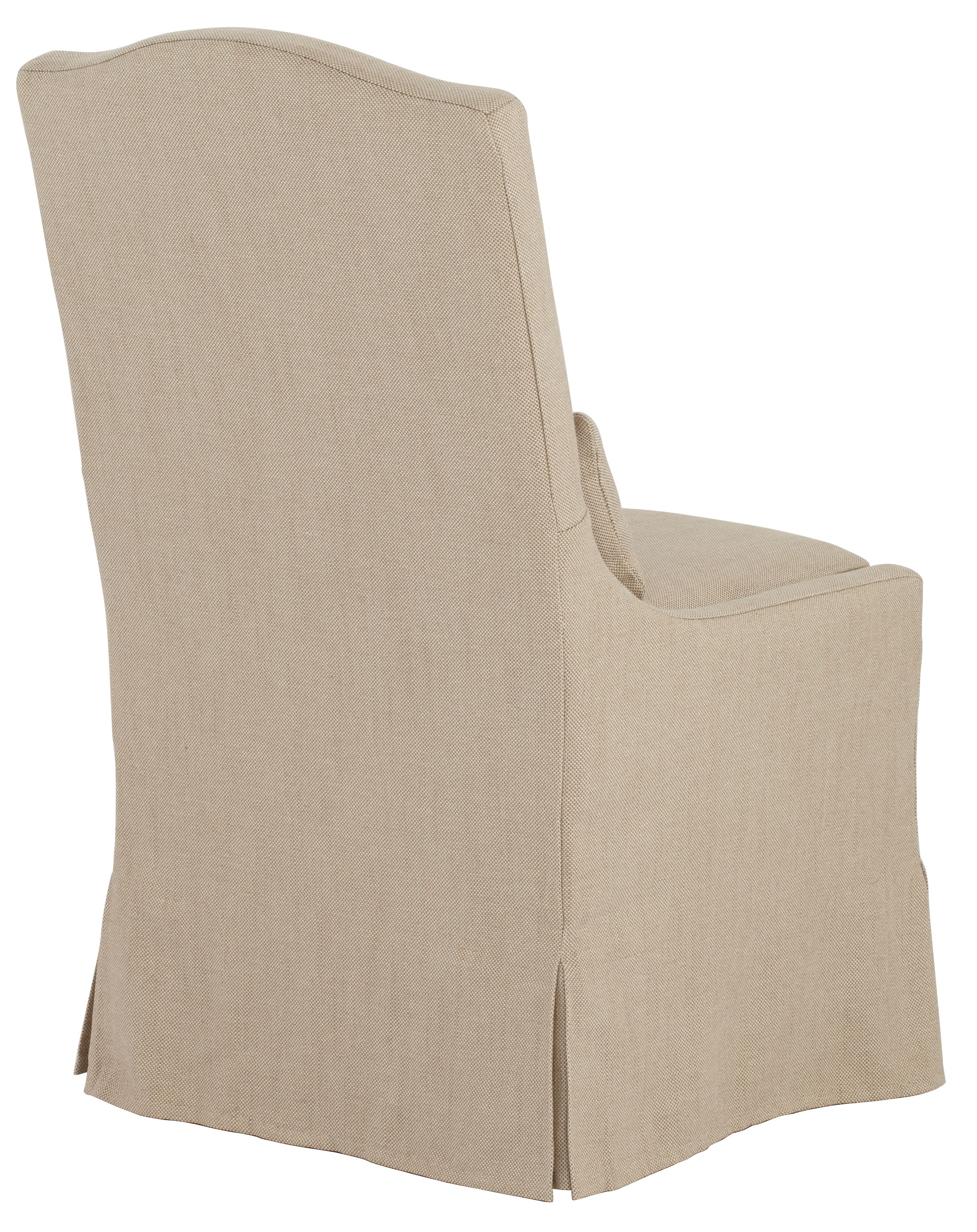 Image 6 Possini Euro Design Juliete Hamlet Pebble Slipcover Dining Chair more views