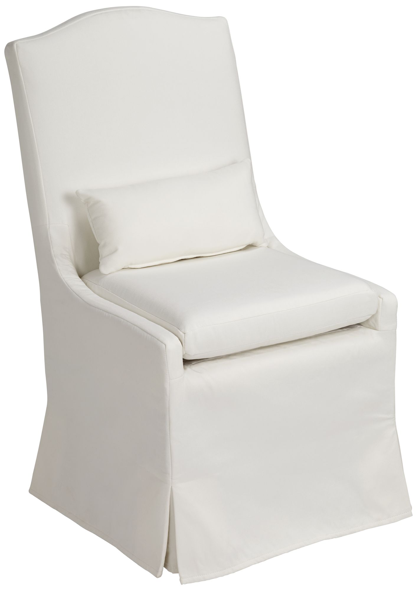 Possini Euro Design Juliete Peyton Pearl Slipcover Dining Chair