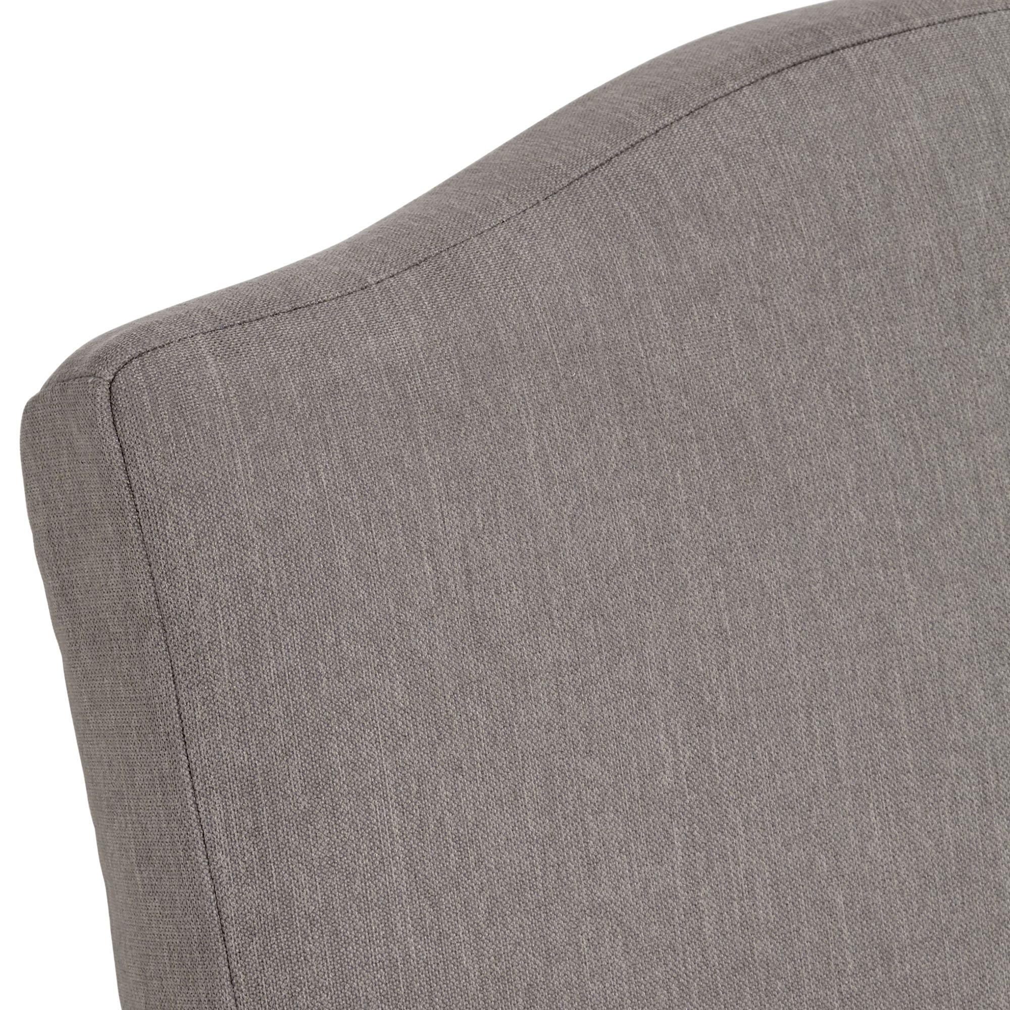 Image 3 Possini Euro Design Juliete Peyton Slate Gray Slipcover Dining Chair more views