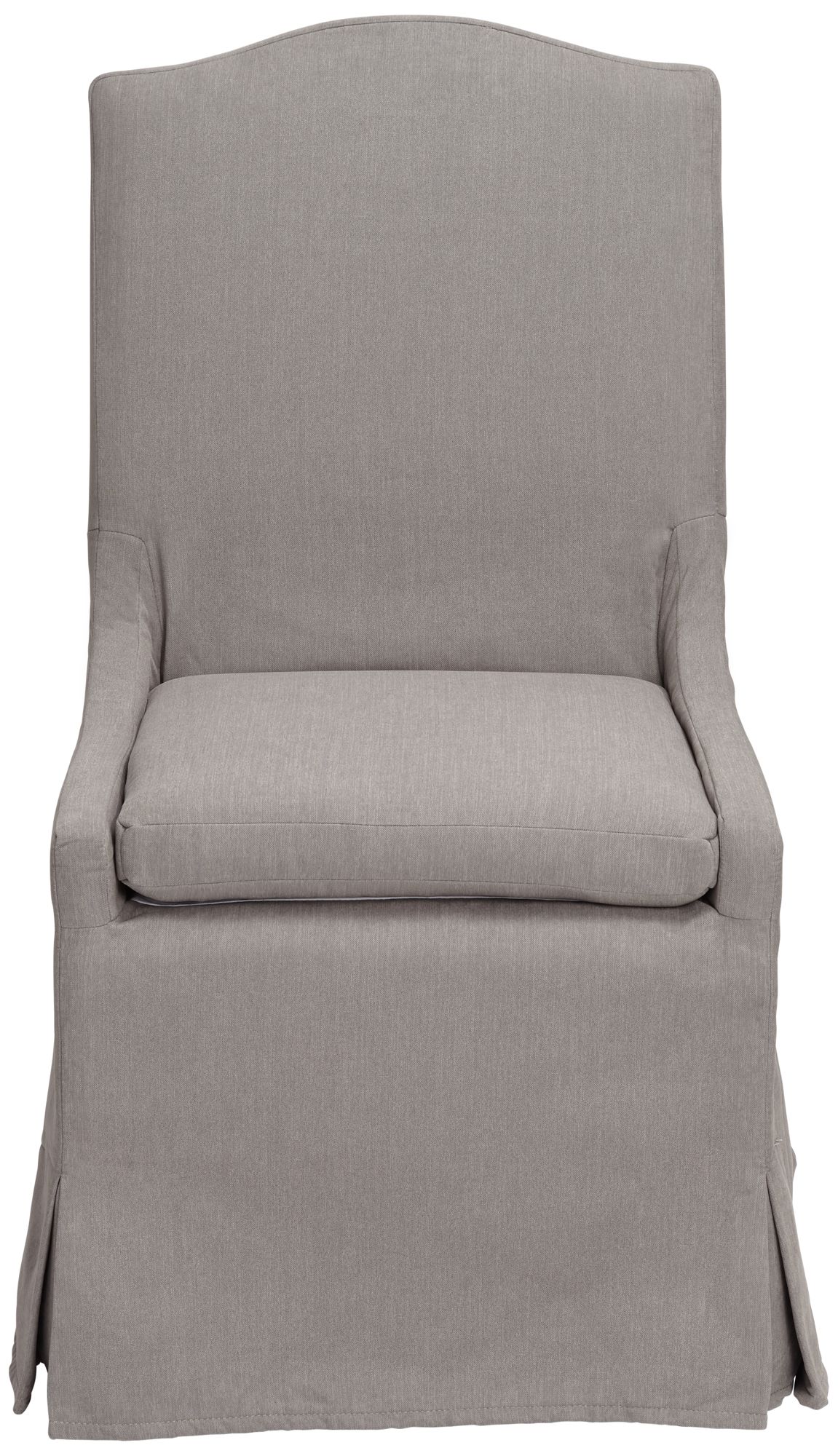 Image 6 Possini Euro Design Juliete Peyton Slate Gray Slipcover Dining Chair more views
