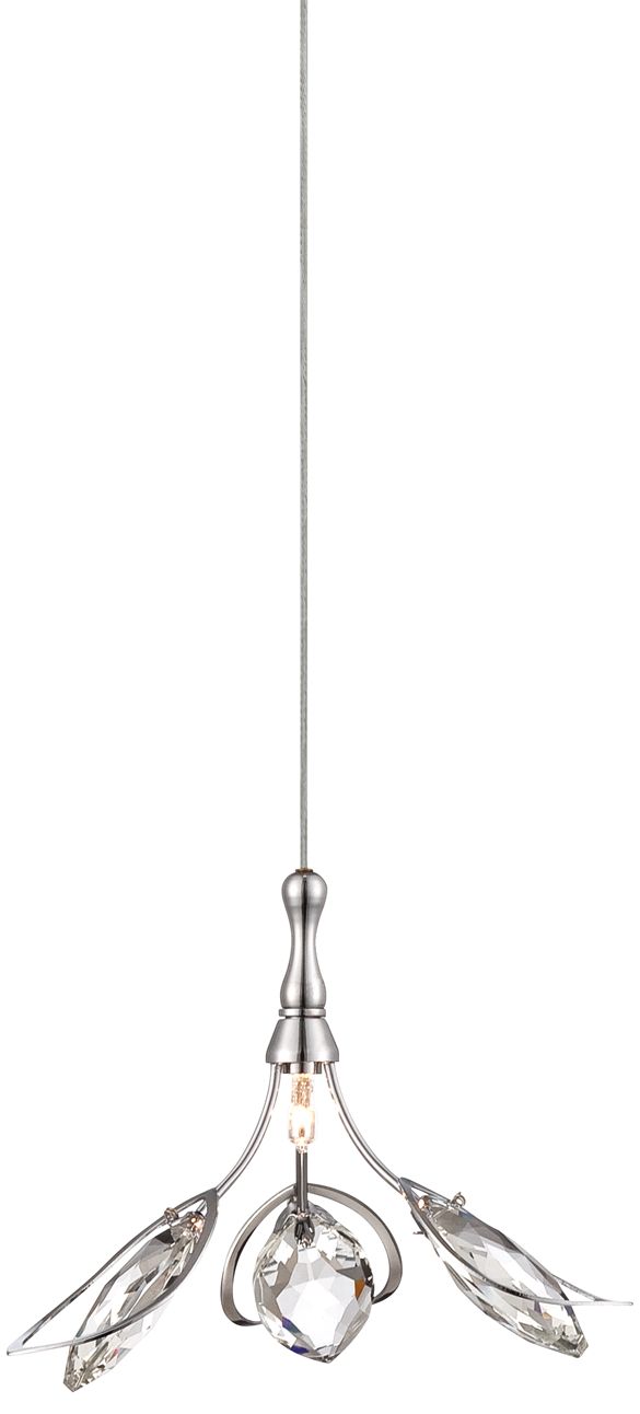 Possini Euro Design Leahti 6"W Faceted Crystal Mini Pendant