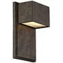 Possini Euro Design Lyons 8"H Bronze Outdoor LED Wall Light Set of 2