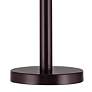Possini Euro Design Matte Dark Bronze Stick Table Lamp with USB Cord Dimmer