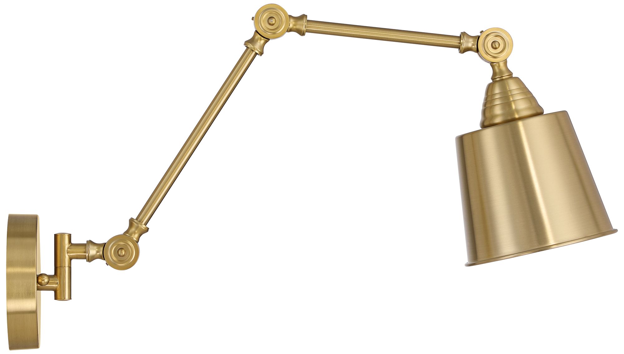 Possini Euro Design Mendes Aged Brass Adjustable Down-Lt Hardwire Wall Lamp