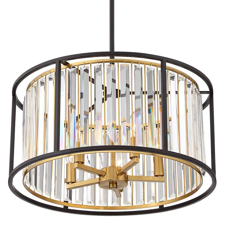 Image 6 Possini Euro Design Milne 20" Wide Crystal Drum Pendant Light more views