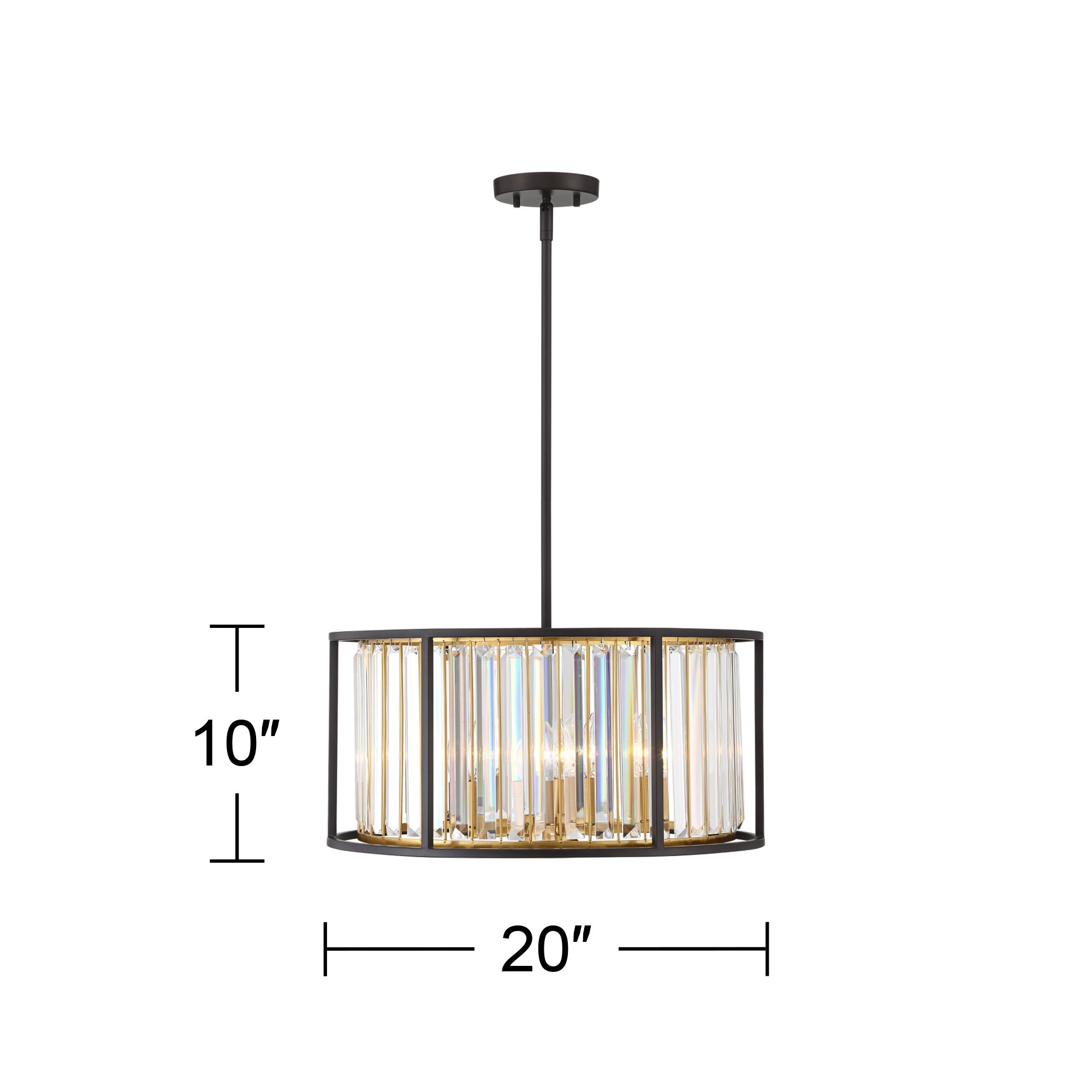 Watch A Video About the Possini Euro Design Milne Crystal Drum Pendant Light