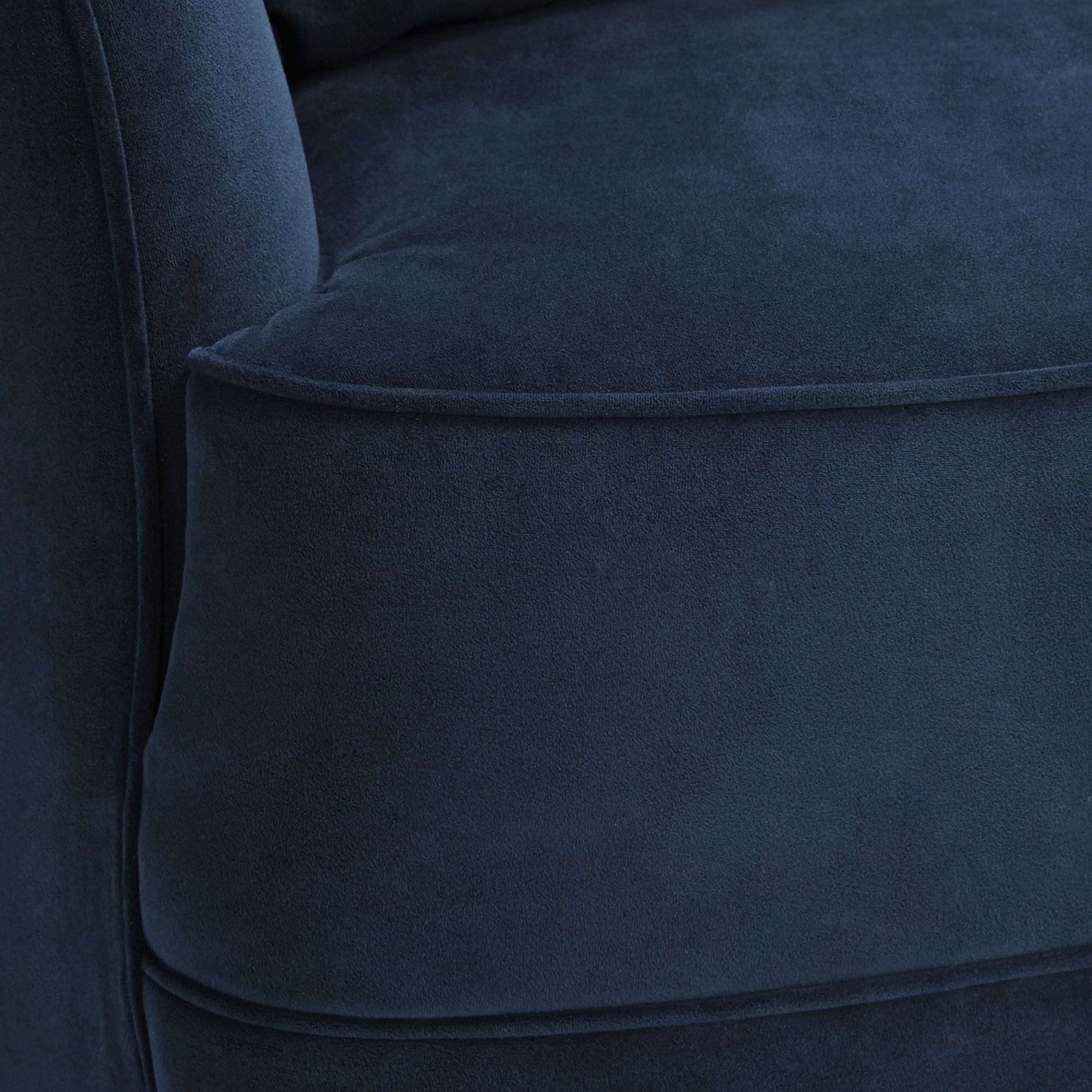 Image 5 Possini Euro Design Nebbia 31"W Navy Velvet Accent Chair with Pillow more views