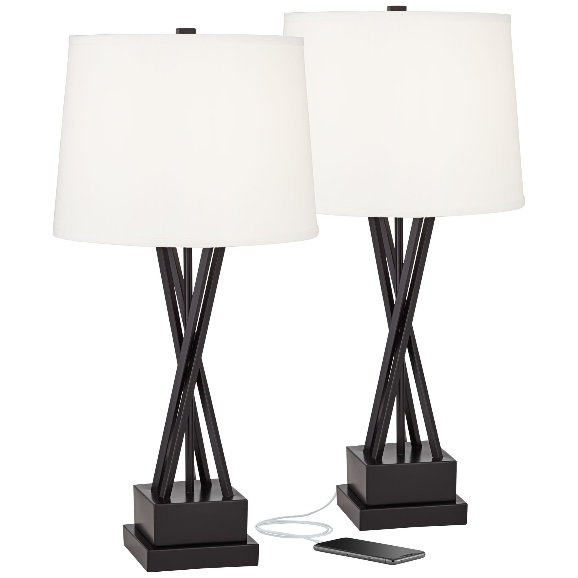 modern black lamp