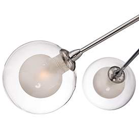 Image3 of Possini Euro Design Nimbus 15-Light Glass Chrome LED Sputnik Ceiling Light more views