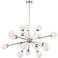 Possini Euro Design Opal Glass Pendant Chandelier