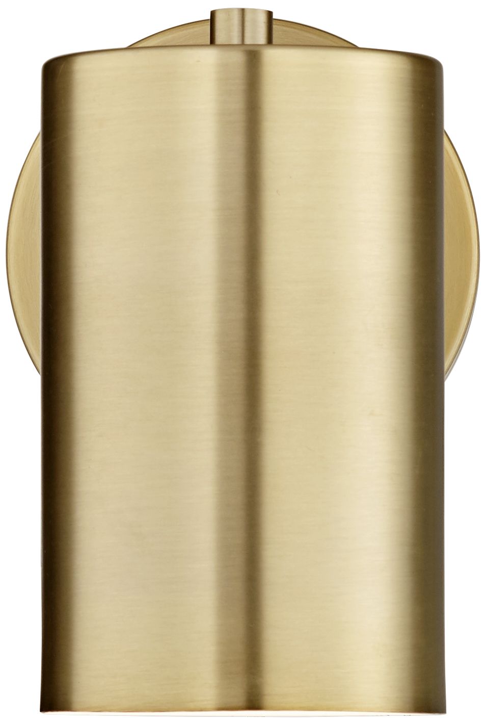 Image 6 Possini Euro Design Patt 7"H Brushed Brass Down-Lt Plug-In Wall Lamp more views