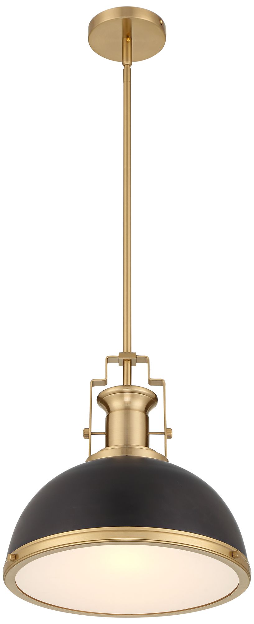 Watch A Video About the Possini Euro Design Posey Black Soft Gold Dome Pendant Light