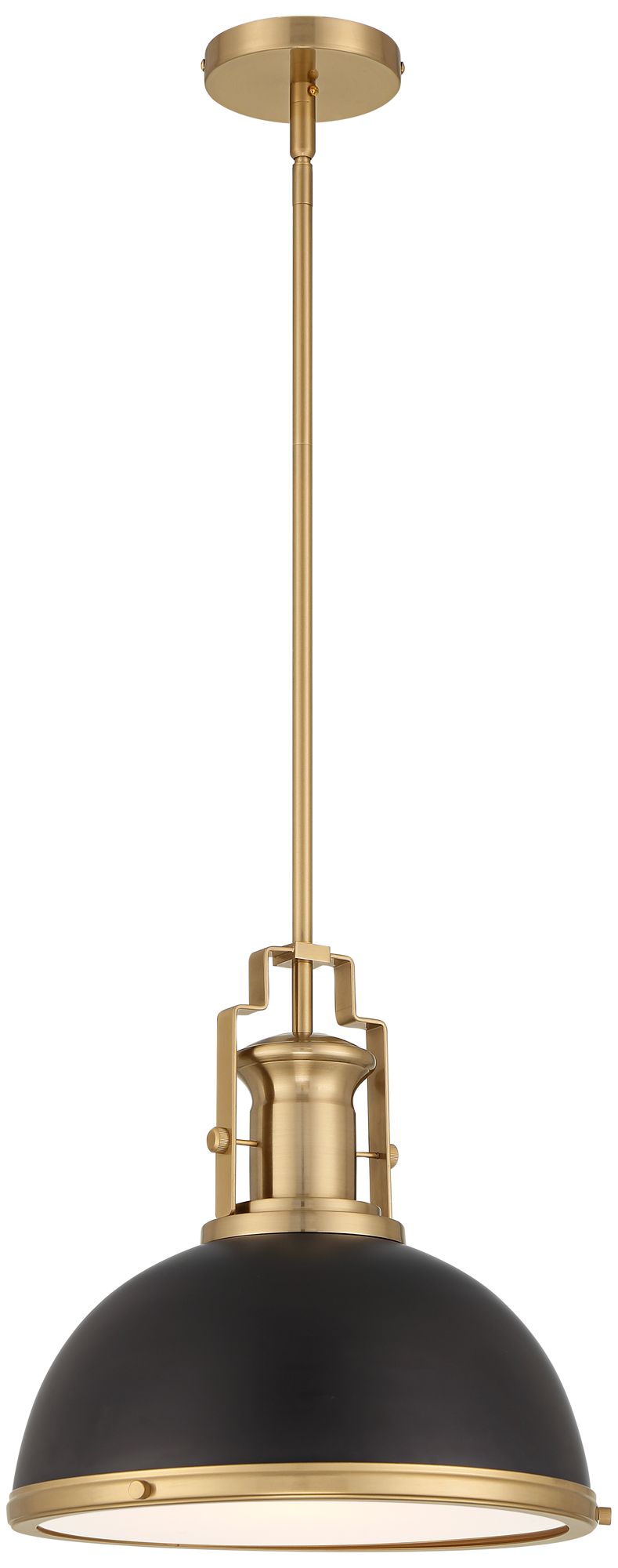 Watch A Video About the Possini Euro Design Posey Black Soft Gold Dome Pendant Light