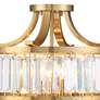 Watch A Video About the Possini Euro Design Prava Brass and Crystal Ceiling Light