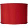 Possini Euro Design Red Faux Silk Dupioni Shade 12x12x8.5 (Spider)